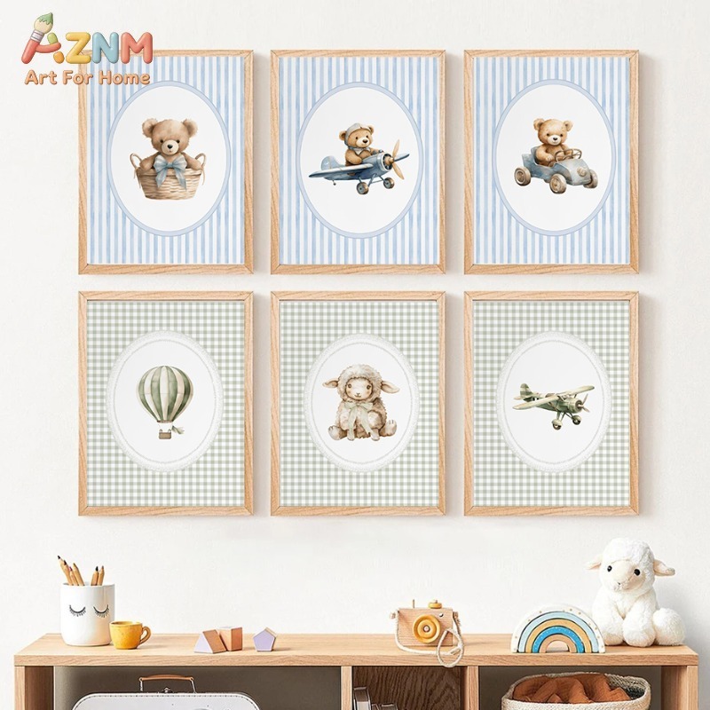 Baby Nursery Set Furniture - لوحات فنية جدارية للأطفال على شكل