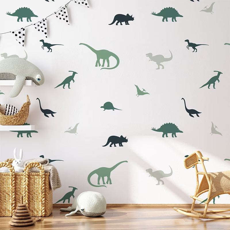 Baby Nursery Set Furniture - بوهو الكرتون الحيوانات الديناصورات الجدار ملصق