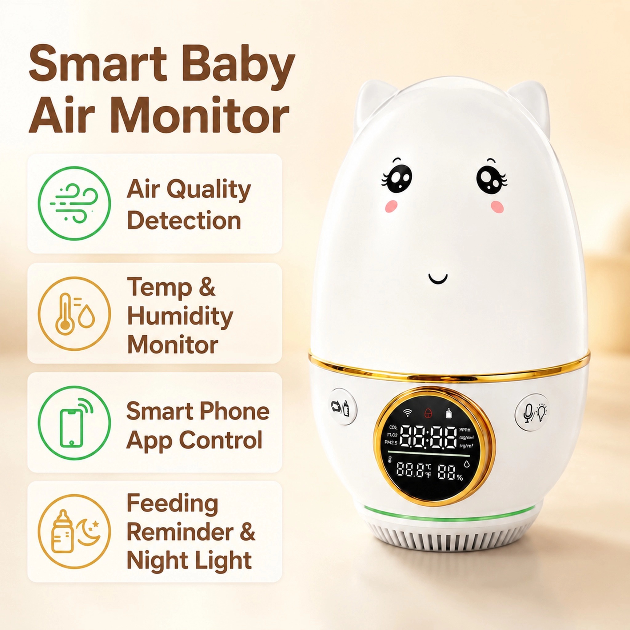 Baby Nursery And Co - جهاز مراقبة الأطفال من هولدبيك، يقيس