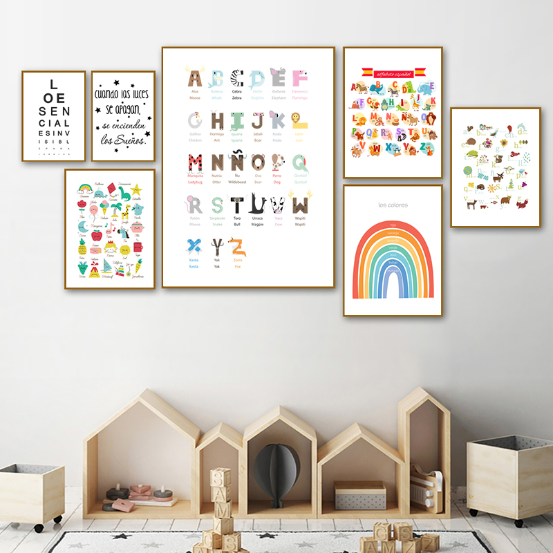 Baby Nursery Quotes Wall Art - لوحة قماشية لديكور فني لغرفة نوم