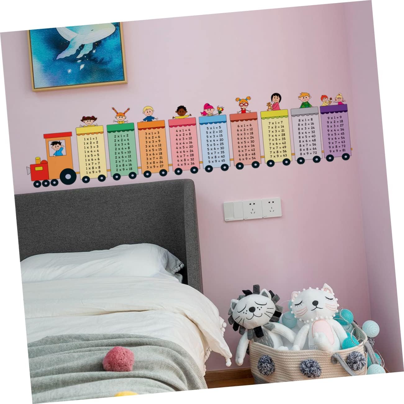 Baby Nursery Set Furniture - ملصق حائط كبير لطاولة الضرب لحضانة