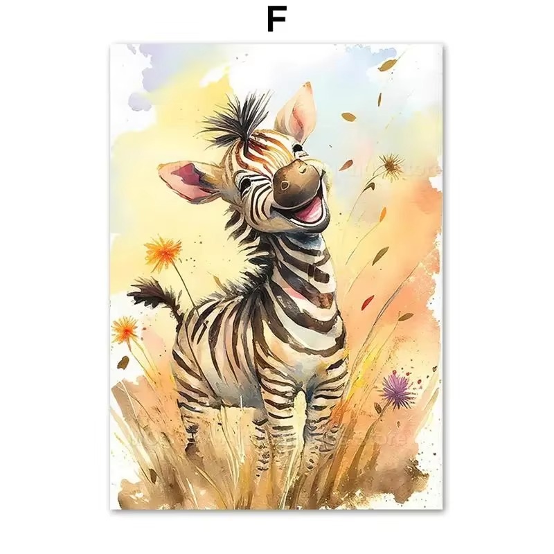 Baby Nursery Fabric - لوحات فنية جدارية للأطفال بتصميمات حيوانات