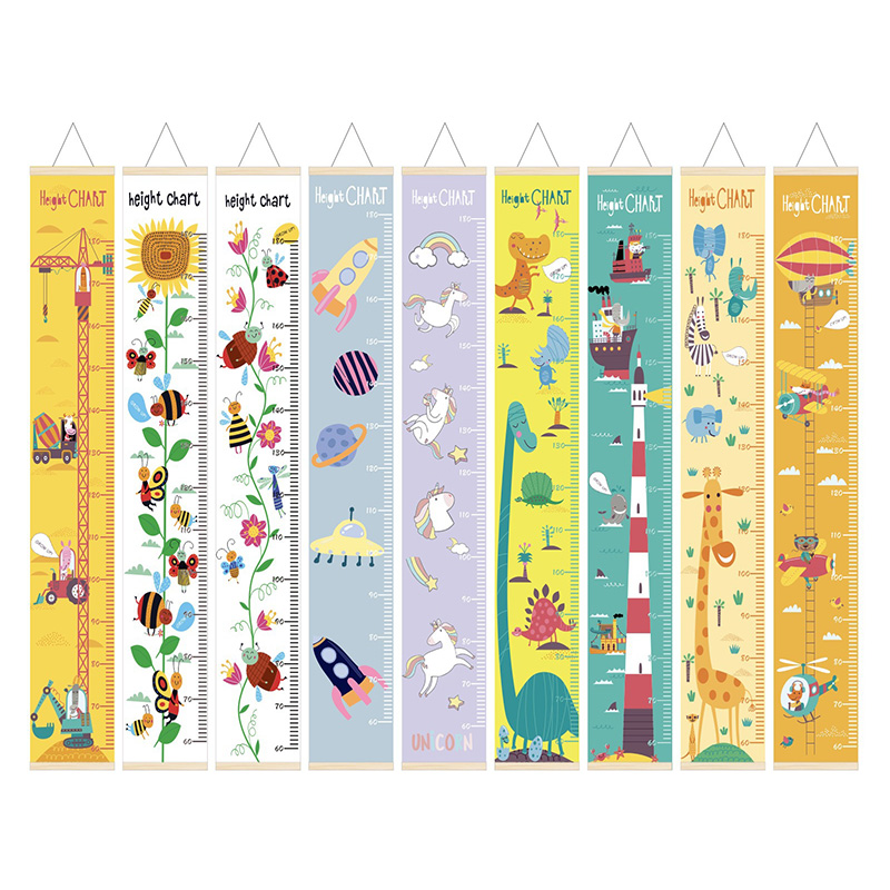 Baby Nursery Fabric - الفتيان الفتيات النمو الرسم البياني إطار