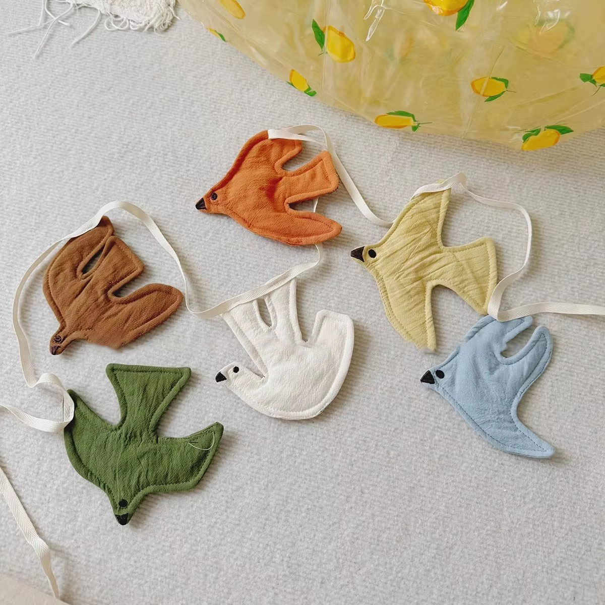 Baby Nursery Fabric - أعلام قماشية على شكل طيور لتزيين