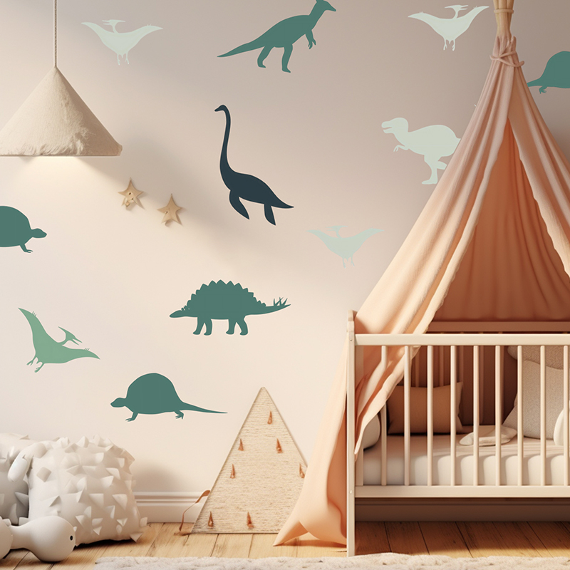بوهو الكرتون الحيوانات الديناص - مراجعة Baby Nursery Set Furniture وسعره