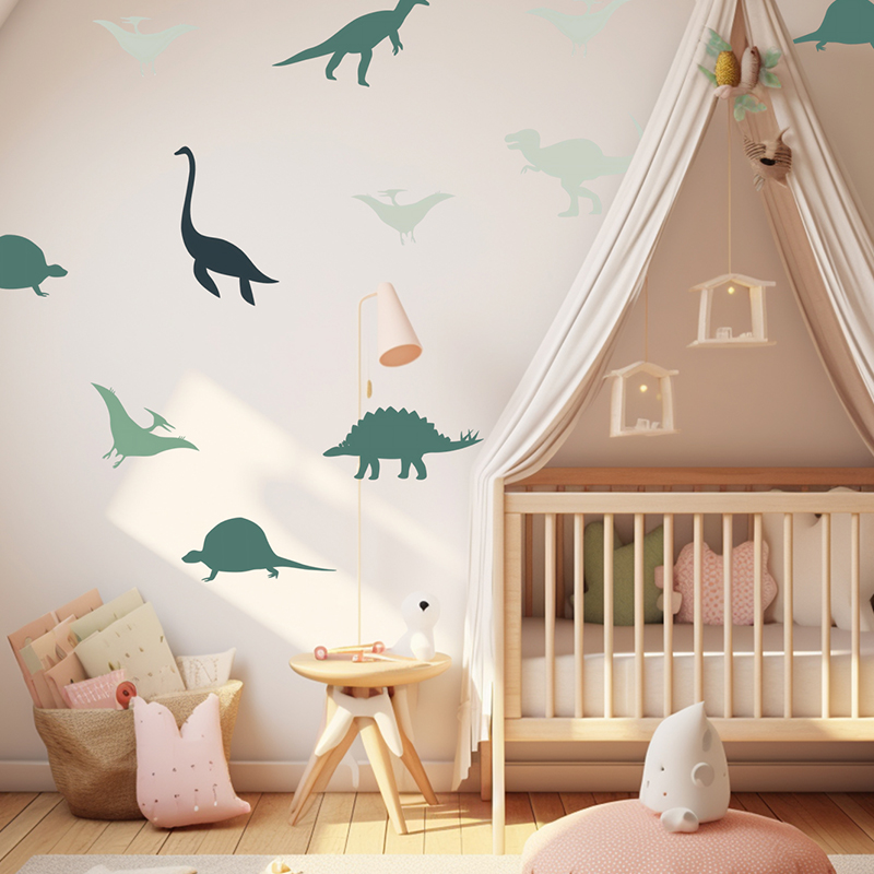بوهو الكرتون الحيوانات الديناص - مراجعة Baby Nursery Set Furniture وسعره