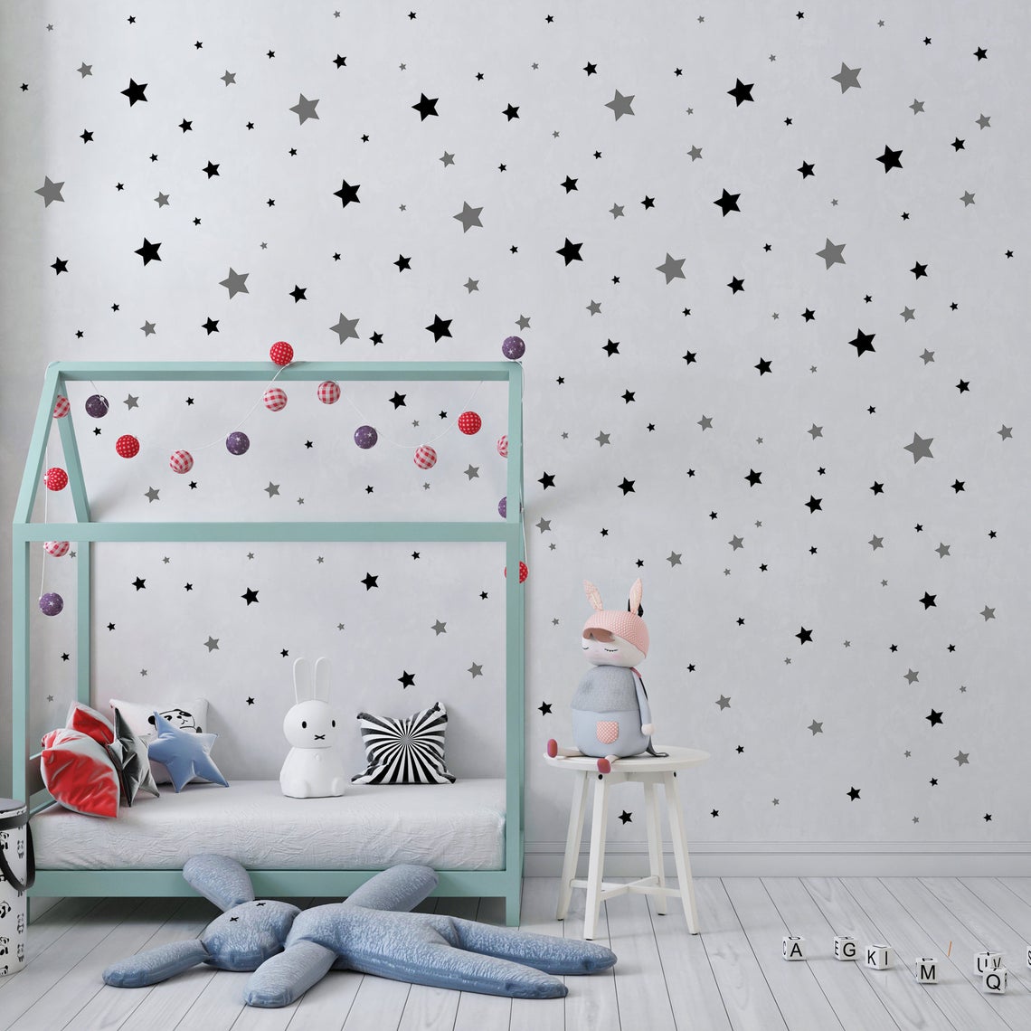 الكرتون 65 قطعة ستار الجدار مل - مراجعة Baby Nursery Products وسعره