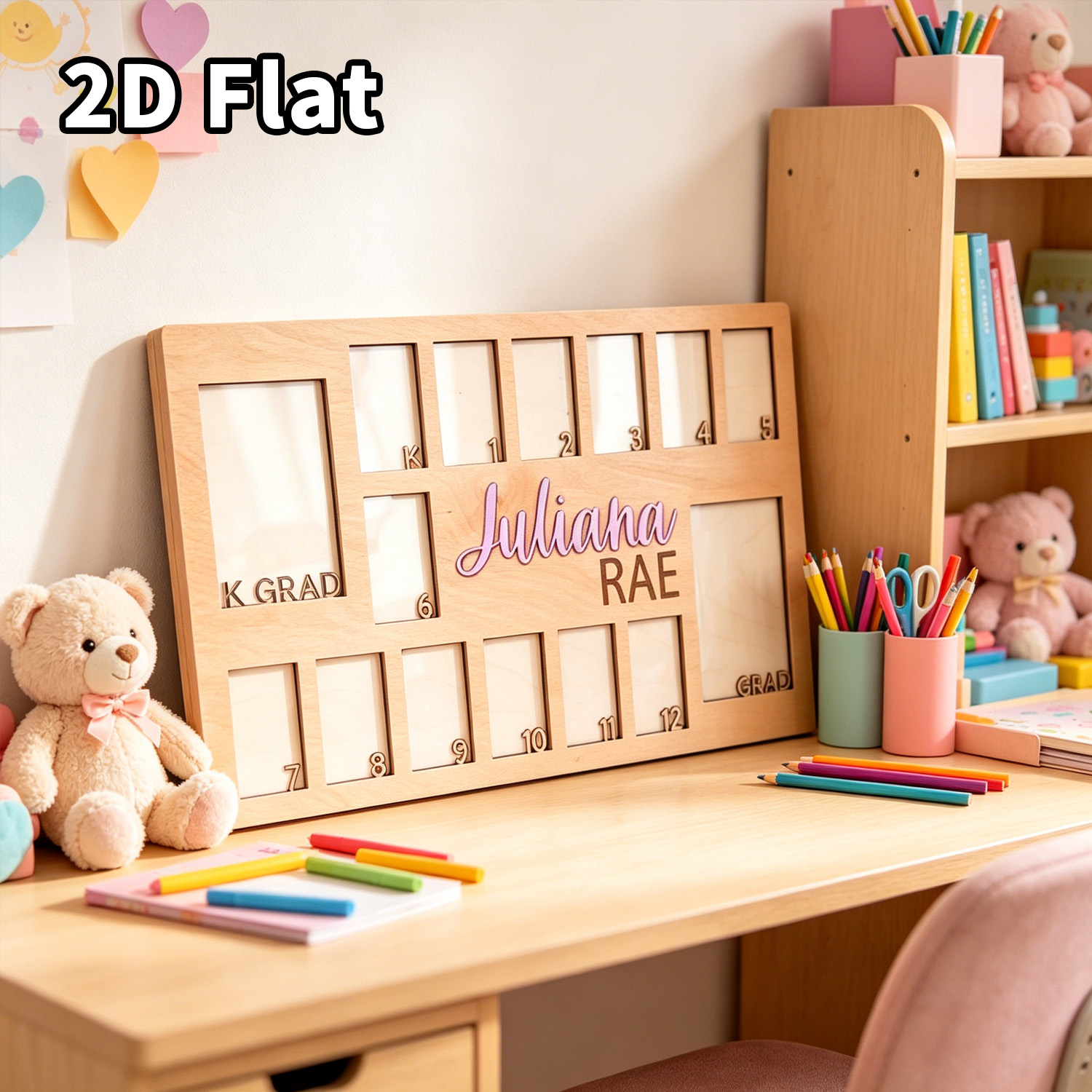 لوحة خشبية مخصصة للصور، ديكور  - مراجعة Baby Nursery Office وسعره