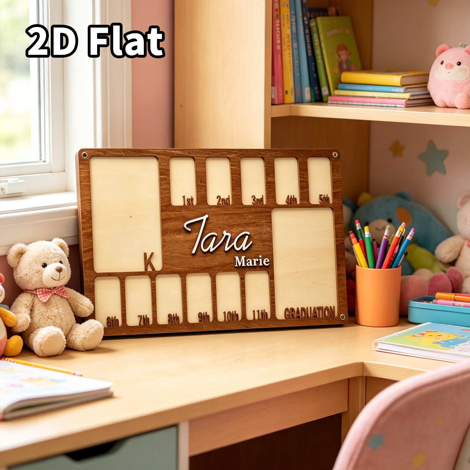 لوحة خشبية مخصصة للصور، ديكور  - مراجعة Baby Nursery Office وسعره