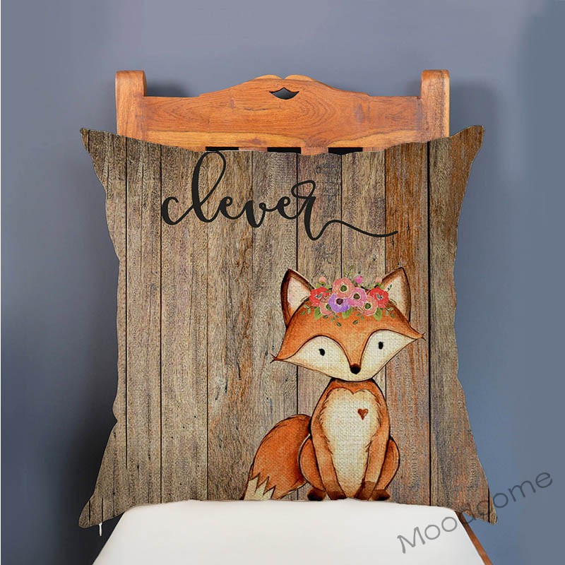 لطيف الغابات الحيوانات الخشب ا - مراجعة Baby Nursery Cushion وسعره