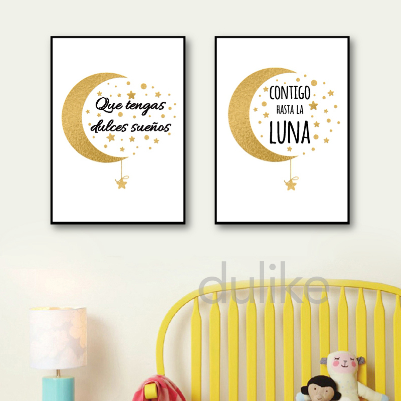 لوحة قماشية لديكور فني لغرفة ن - مراجعة Baby Nursery Quotes Wall Art وسعره