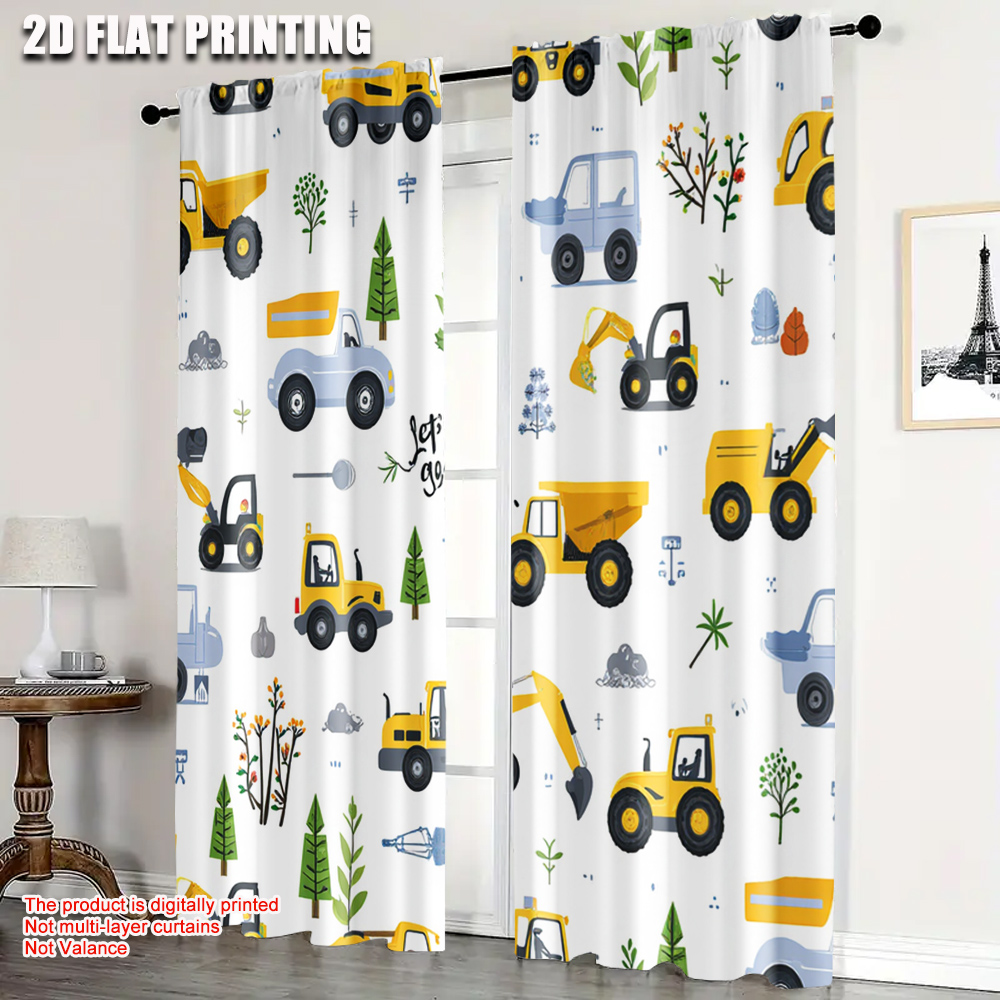 2 قطعة، ستائر معاصرة بطباعة طا - مراجعة Blackout Curtain Nursery وسعره