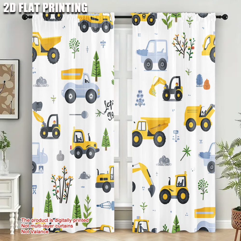 2 قطعة، ستائر معاصرة بطباعة طا - مراجعة Blackout Curtain Nursery وسعره