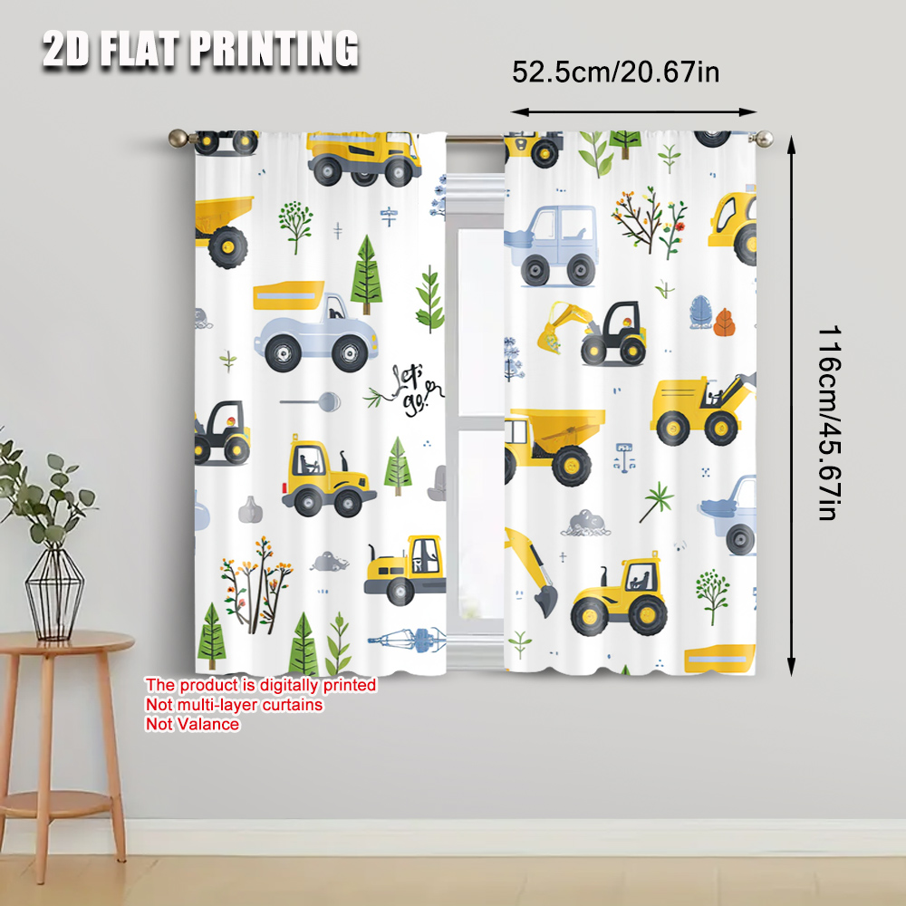2 قطعة، ستائر معاصرة بطباعة طا - مراجعة Blackout Curtain Nursery وسعره