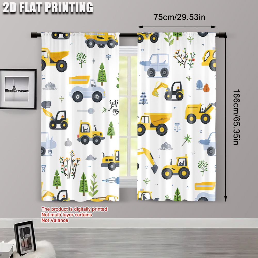 2 قطعة، ستائر معاصرة بطباعة طا - مراجعة Blackout Curtain Nursery وسعره