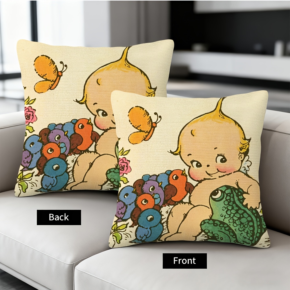 غطاء وسادة لطيف على شكل ضفدع ل - مراجعة Baby Nursery Cushion وسعره