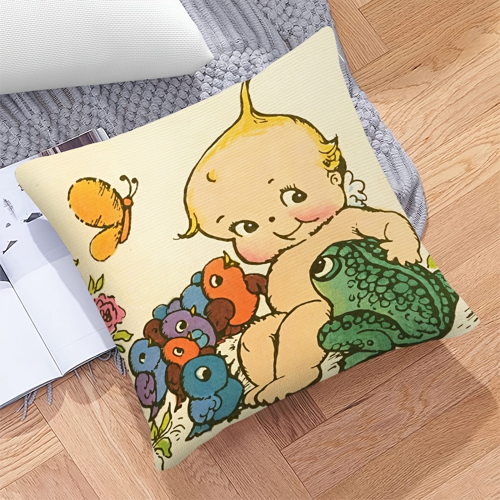 غطاء وسادة لطيف على شكل ضفدع ل - مراجعة Baby Nursery Cushion وسعره