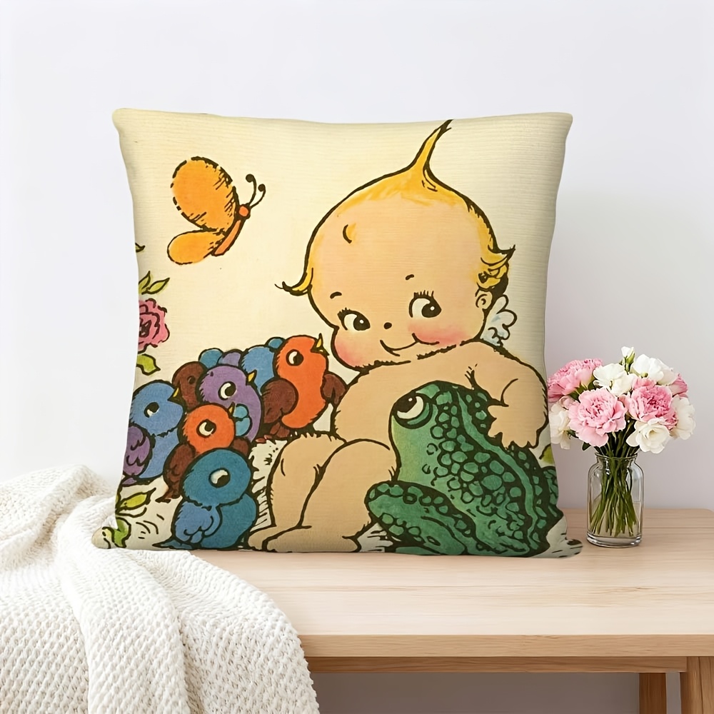 غطاء وسادة لطيف على شكل ضفدع ل - مراجعة Baby Nursery Cushion وسعره