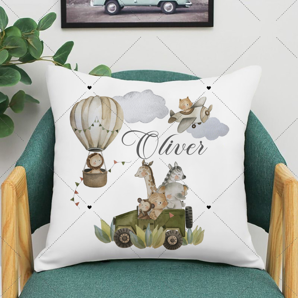 غطاء وسادة مخصص بطبعة حيوانات  - مراجعة Baby Nursery Cushion وسعره