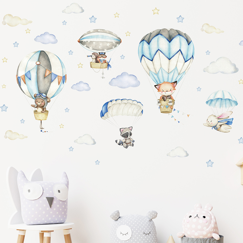 ملصقات حائط على شكل منطاد الهو - مراجعة Baby Nursery Products وسعره