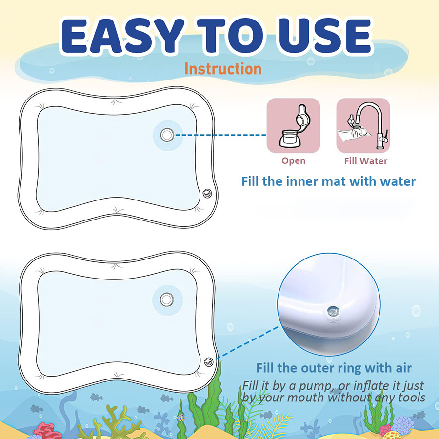 1 قطعة نفخ بولي كلوريد الفينيل - مراجعة Baby Nursery Cushion وسعره