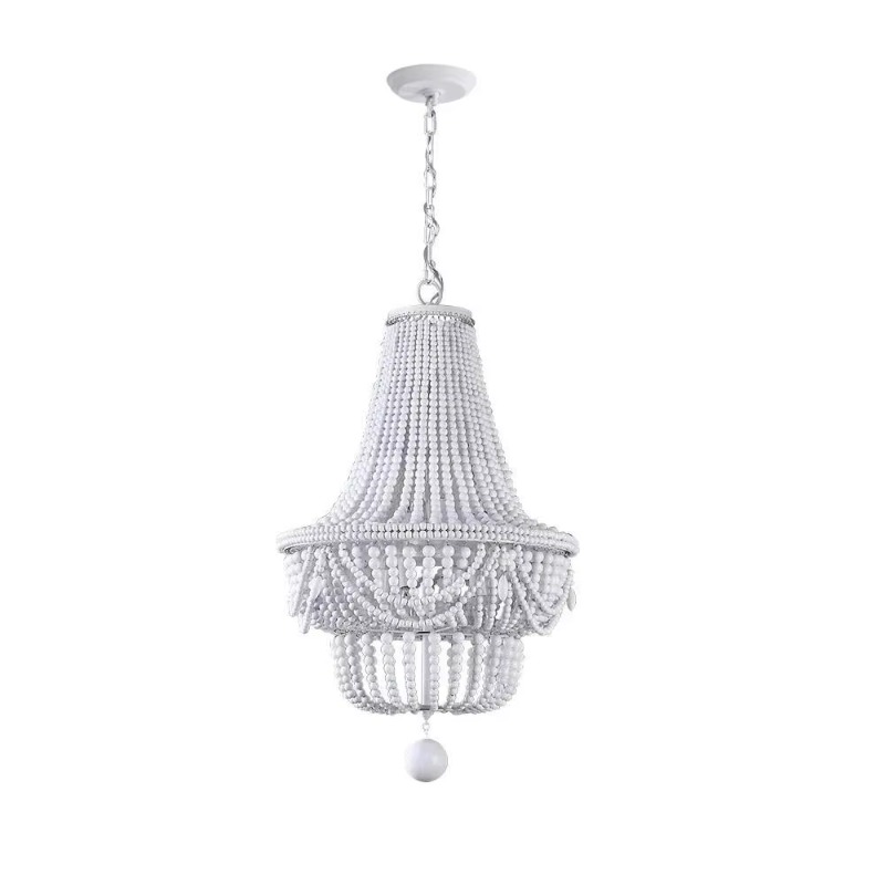 ثريا خشبية مزينة بالخرز شبه مد - مراجعة Baby Nursery Chandelier وسعره