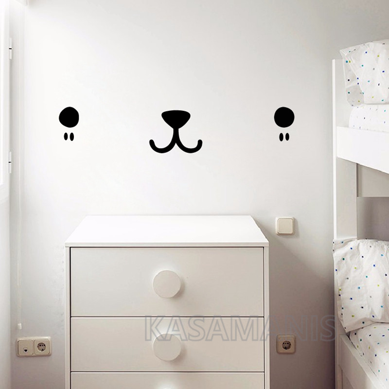لطيف Kawaii الوجه جدار الفن مل - مراجعة Baby Nursery Set Furniture وسعره