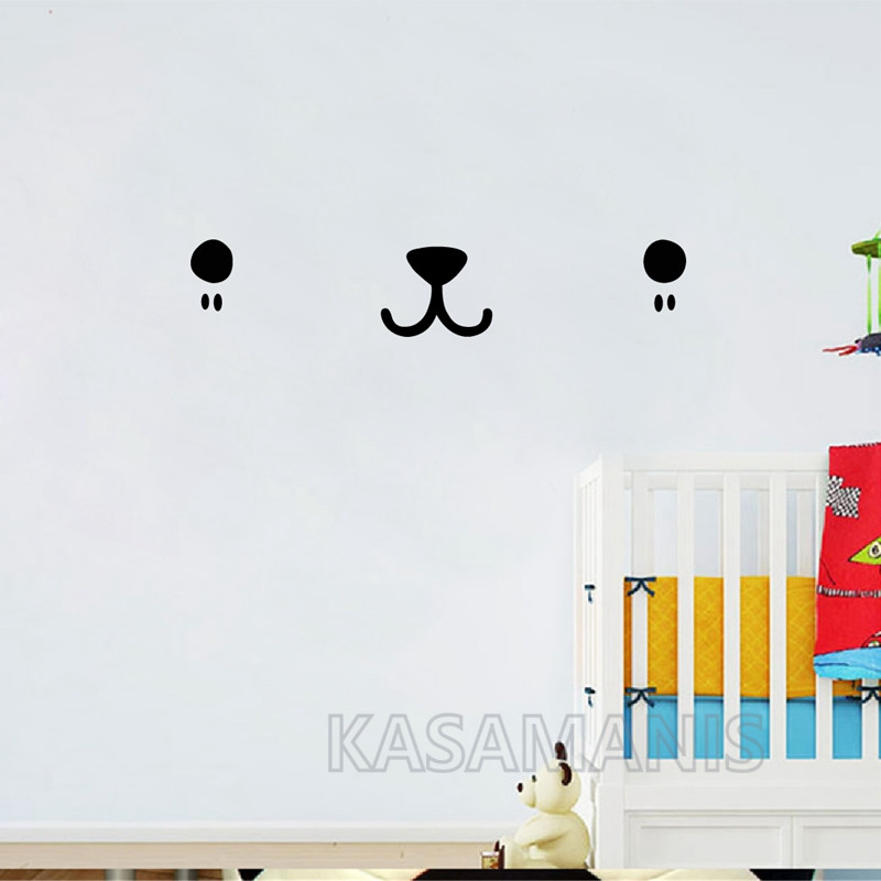 لطيف Kawaii الوجه جدار الفن مل - مراجعة Baby Nursery Set Furniture وسعره