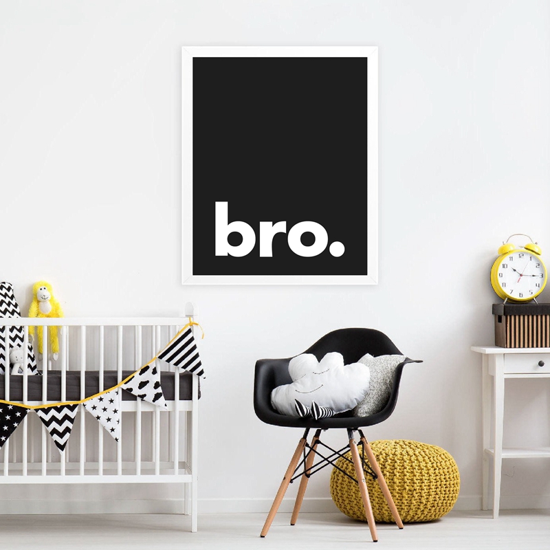 أخي. طباعة الحد الأدنى الطباعة - مراجعة Baby Nursery Quotes Wall Art وسعره