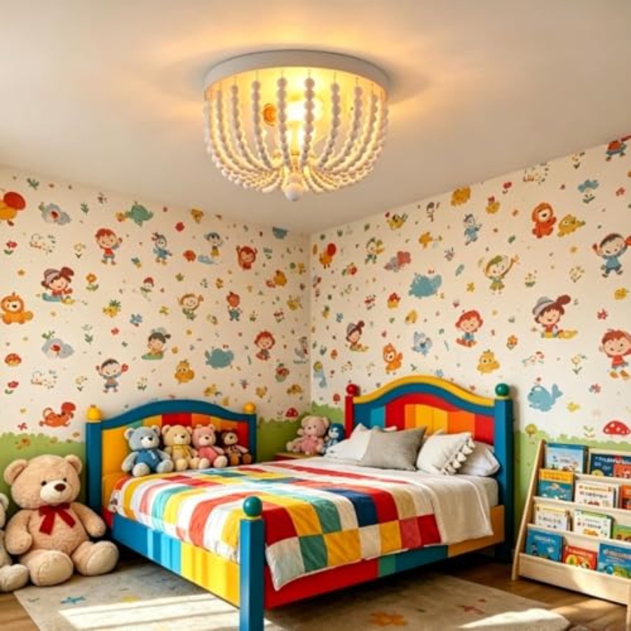 تركيبات إضاءة سقفية مثبتة بالس - مراجعة Baby Nursery Chandelier وسعره