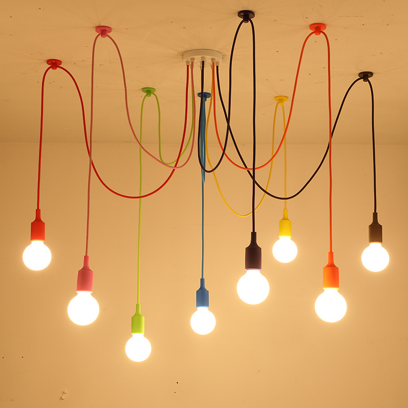 الملونة العنكبوت مصباح نجف للأ - مراجعة Baby Nursery Chandelier وسعره