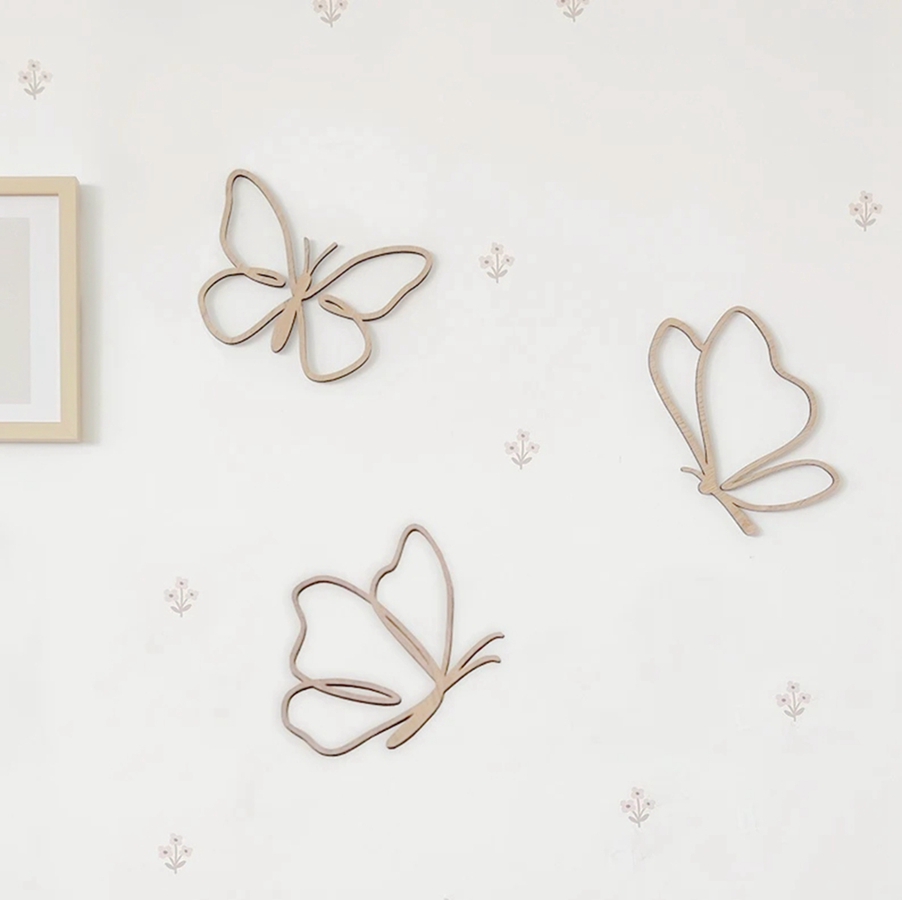 علامة الفراشات الخشبية، ديكور  - مراجعة Baby Nursery Products وسعره