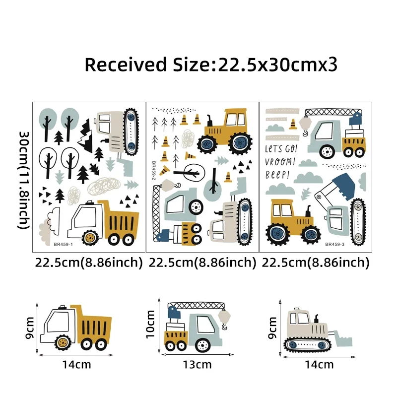 مرسومة باليد لطيف سيارات شاحنة - مراجعة Baby Nursery Products وسعره