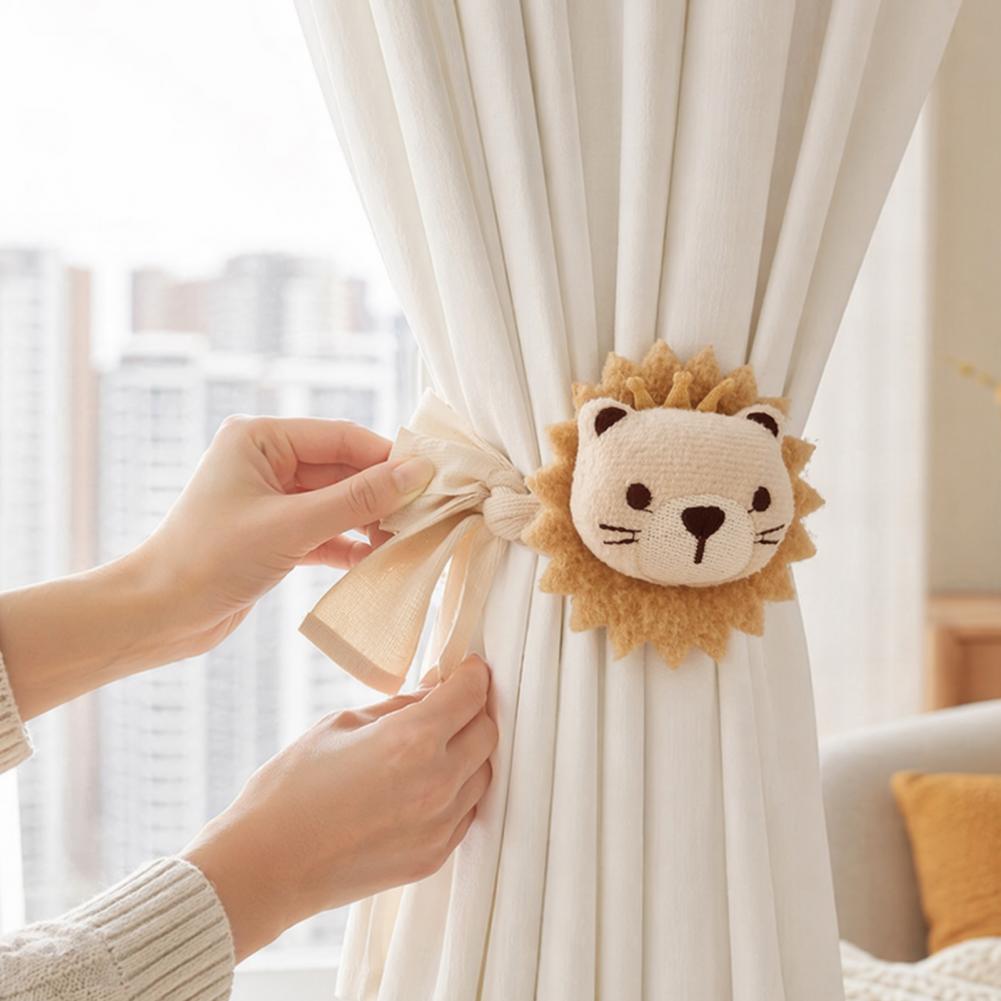 حامل ستائر قطيفة على شكل أسد،  - مراجعة Baby Nursery Fabric وسعره