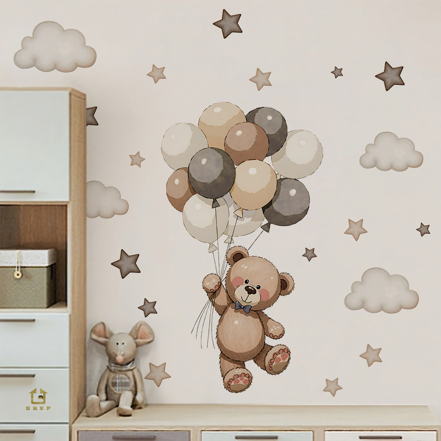 ملصقات حائط على شكل دمية دب را - مراجعة Baby Nursery Set Furniture وسعره