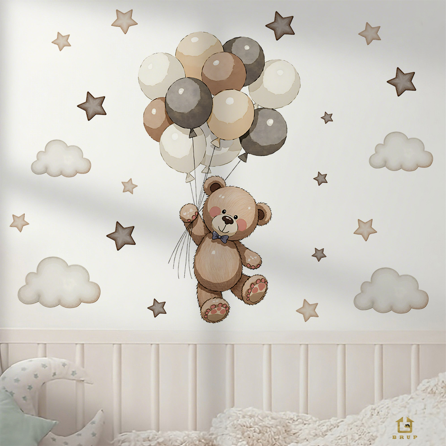 ملصقات حائط على شكل دمية دب را - مراجعة Baby Nursery Set Furniture وسعره