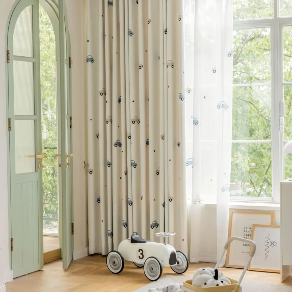 الحديثة غرفة الأطفال الكرتون ا - مراجعة Blackout Curtain Nursery وسعره
