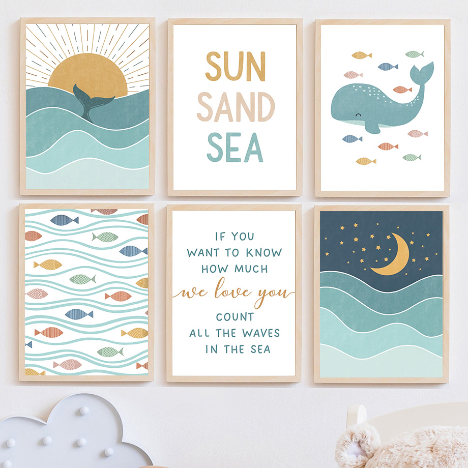 لوحة فنية جدارية بدون إطار، مط - مراجعة Baby Nursery Quotes Wall Art وسعره