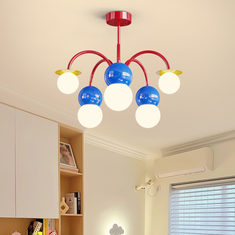 مصباح سقف LED ملون على شكل كرة - مراجعة Baby Nursery Chandelier وسعره