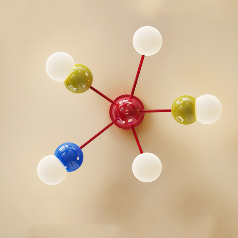 مصباح سقف LED ملون على شكل كرة - مراجعة Baby Nursery Chandelier وسعره